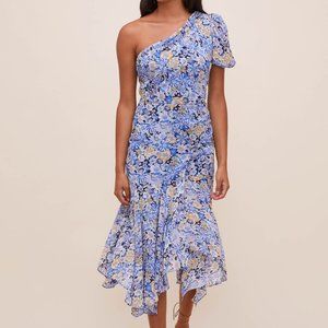 ASTR the Label Santorini Dress NAVY BLUE FLORAL PRINT - Size XS